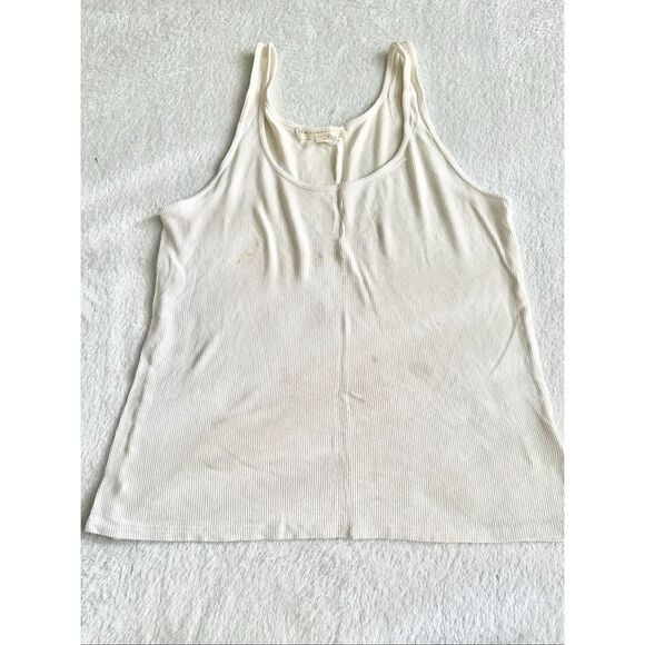 Love stitch white ribs tank top size medium - Picture 3 of 8